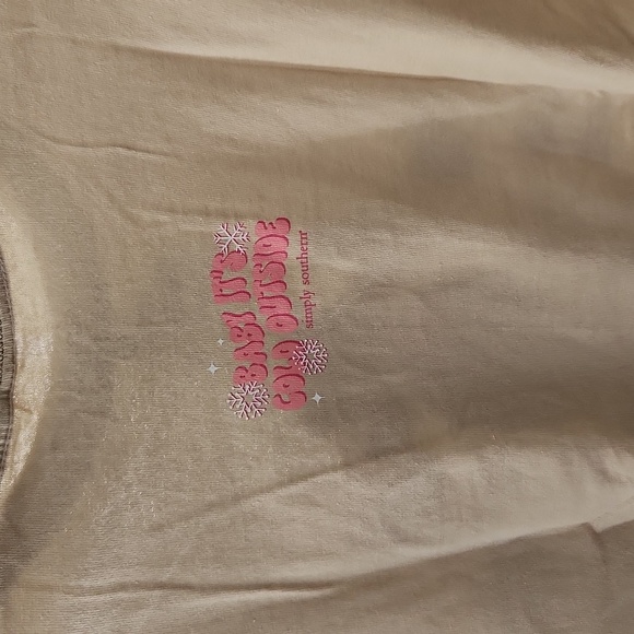 NWT Simply Southern Baby It's Cold Outside Snowman Tshirt - Picture 3 of 5